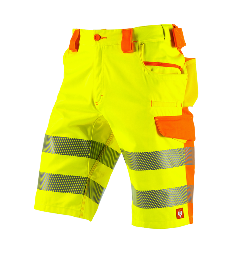 Pantalons de travail: Short fluorescent e.s.motion 2020 + jaune fluo/orange fluo 2