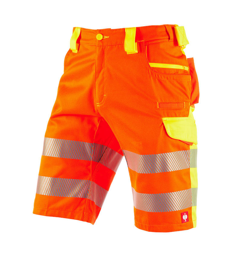 Pantalons de travail: Short fluorescent e.s.motion 2020 + orange fluo/jaune fluo 2