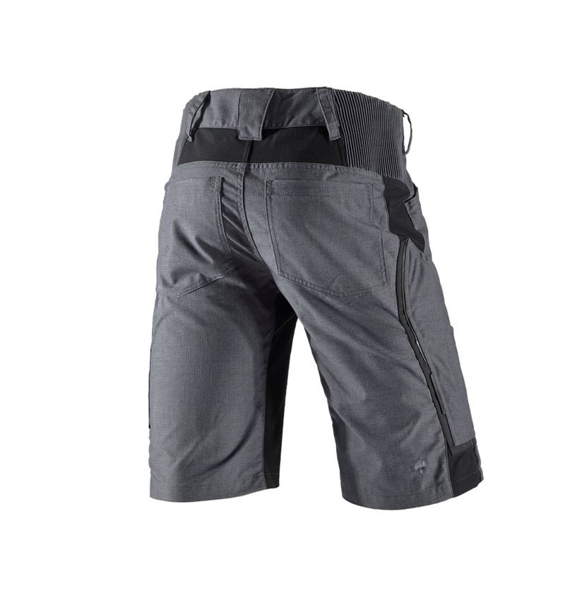 Pantalons de travail: Short e.s.vision, hommes + ciment mélange/noir 3