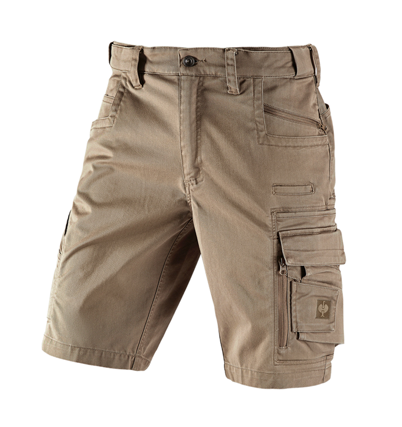 Pantalons de travail: Short e.s.motion ten + brun cendré 2