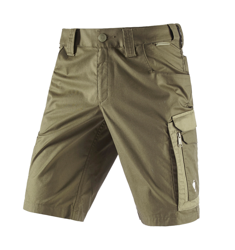 Pantalons de travail: Short e.s.concrete light + vert boue/vert stipa 3