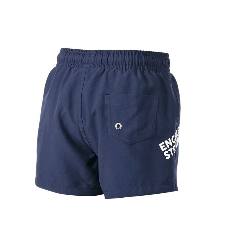 Shorts: Zwemshort e.s.trail, kinderen + diepblauw/wit 3