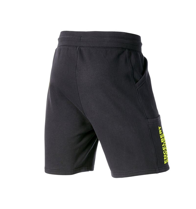 Pantalons de travail: Sweat short light e.s.trail + noir/jaune acide 3