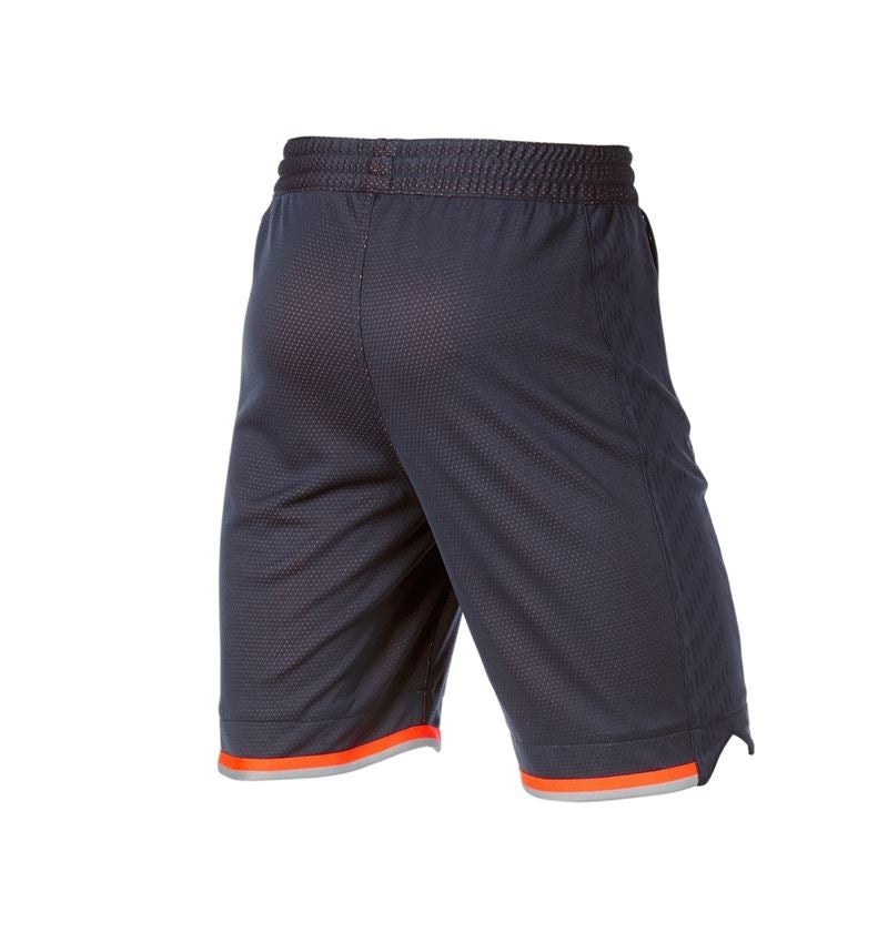 Pantalons de travail: Fonctionnelle short e.s.ambition + bleu foncé/orange fluo 5