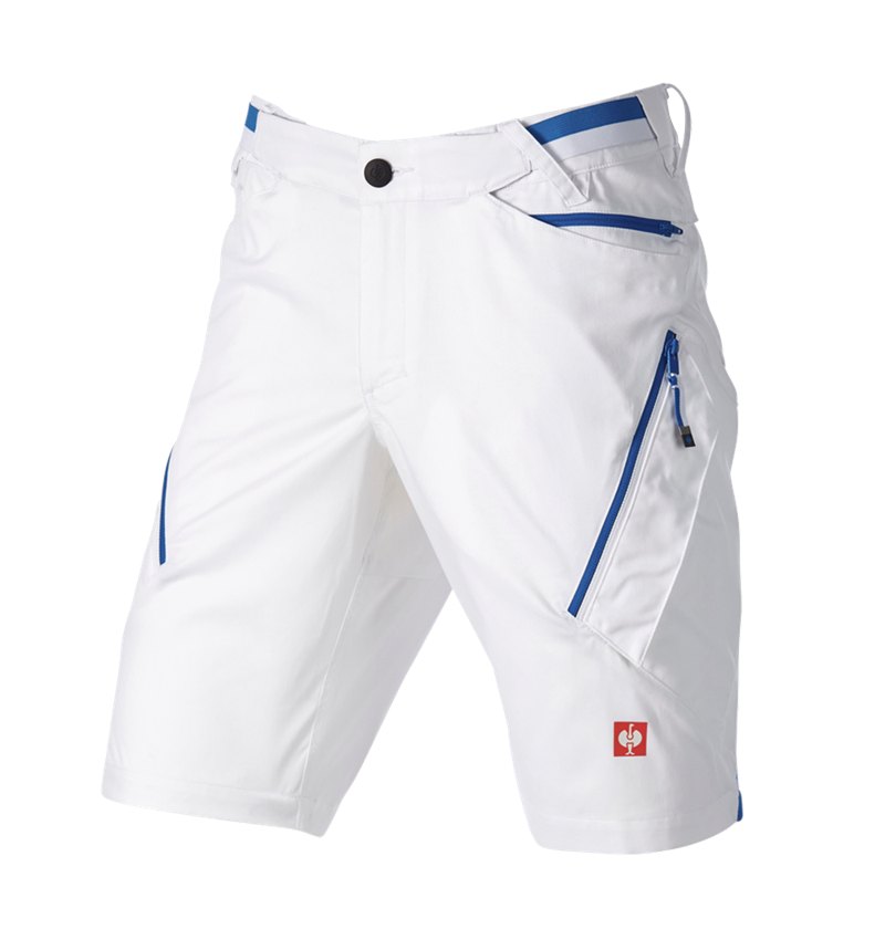 Werkbroeken: Multipocketshort e.s.ambition + wit/gentiaanblauw 6