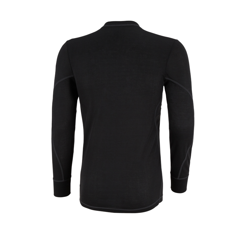 Unterwäsche | Thermokleidung: e.s. Funktions-Longsleeve basis-light + schwarz 3