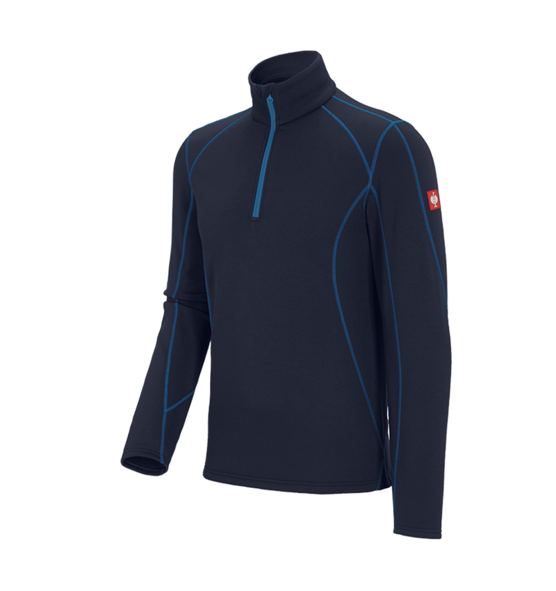 Bovenkleding: Schipperstrui thermo stretch e.s.motion 2020 + donkerblauw/atol 2
