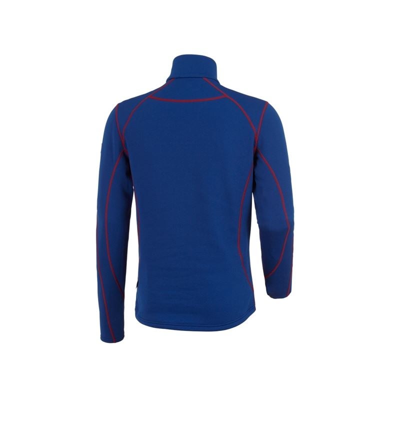 Shirts & Co.: Funkt.-Troyer thermo stretch e.s.motion 2020 + kornblau/feuerrot 3
