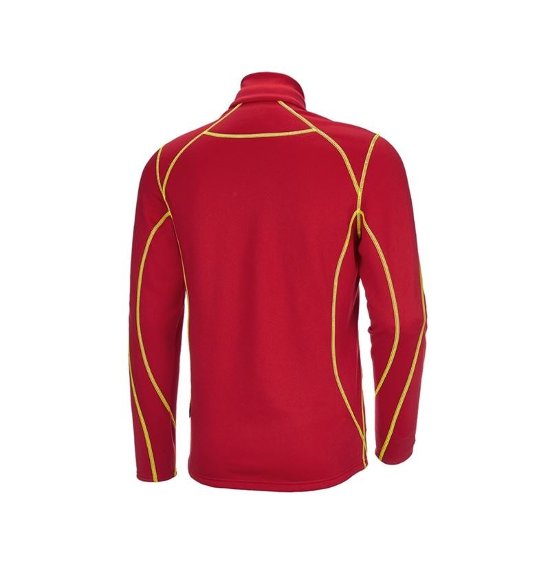 Menuisiers: Pull de fonct. thermo stretch e.s.motion 2020 + rouge vif/jaune fluo 3