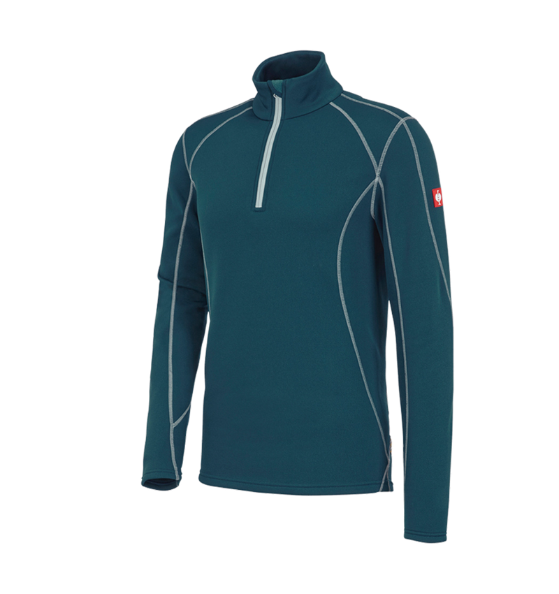 Froid: Pull de fonct. thermo stretch e.s.motion 2020 + bleu marin/platine 2