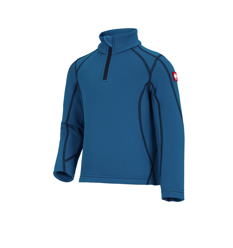 Shirts & Co.: Fun.Troyer thermo stretch e.s.motion 2020, Kinder + atoll/dunkelblau
