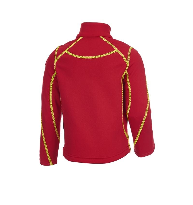 Bovenkleding: Schipperstrui thermo stretch e.s.motion 2020,kind. + vuurrood/signaalgeel 1