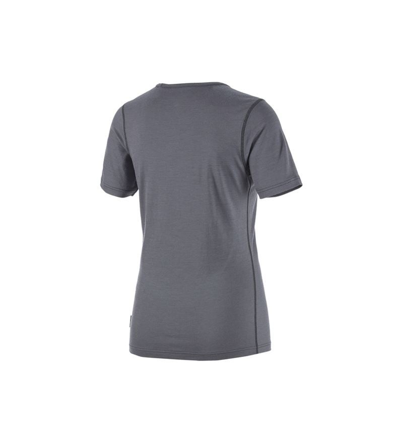 Funktionsunterwäsche: e.s. T-Shirt Merino, Damen + zement/graphit 2