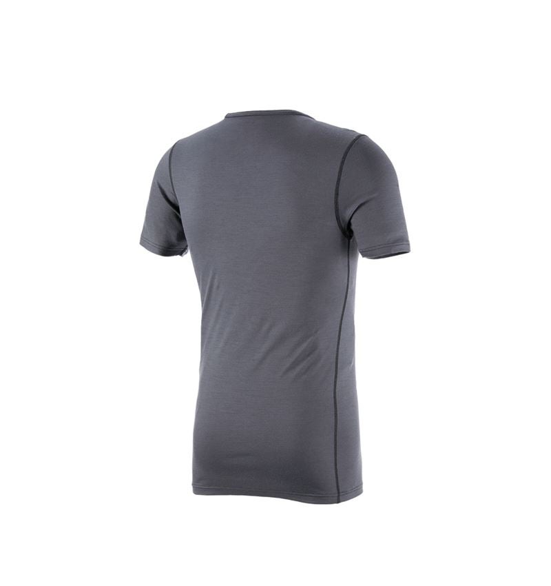 Sous-vêtements | Vêtements thermiques: e.s. T-Shirt Merino, hommes + ciment/graphite 2