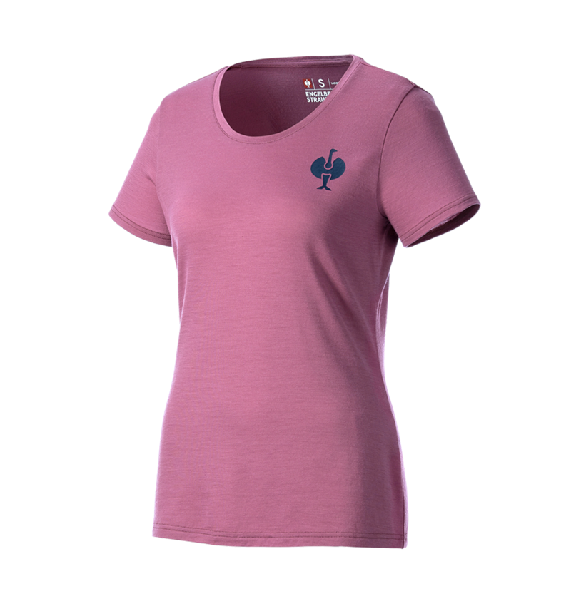 Themen: T-Shirt Merino e.s.trail, Damen + tarapink/tiefblau 5