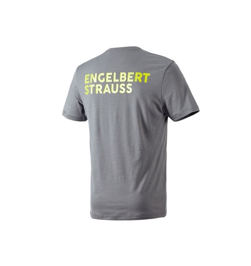Bovenkleding: T-Shirt Merino e.s.trail + bazaltgrijs/zuurgeel 3