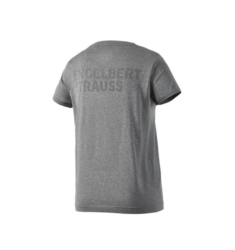 Hauts: T-Shirt seamless e.s.trail, femmes + gris basalte mélange 4