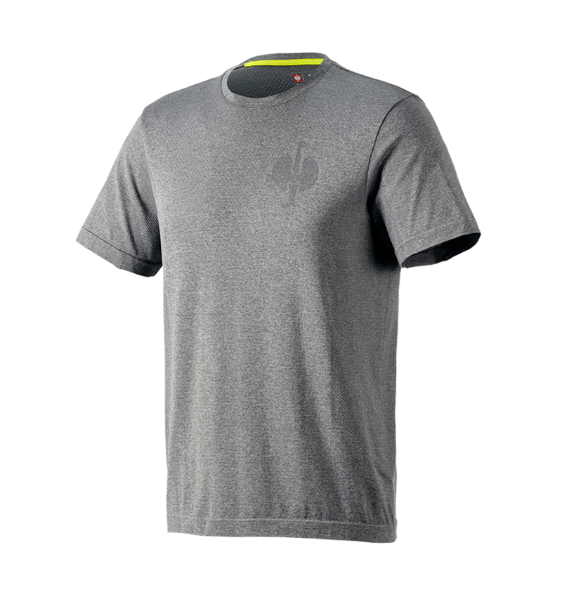 Hauts: T-Shirt seamless e.s.trail + gris basalte mélange 3