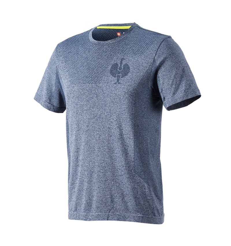Hauts: T-Shirt seamless e.s.trail + bleu profond mélange 2