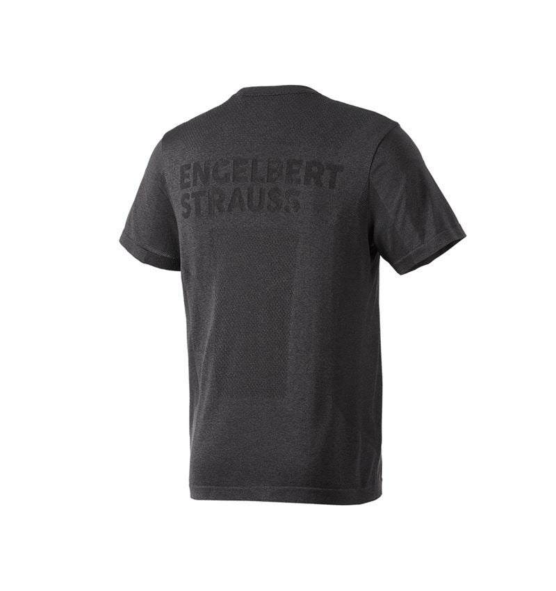 Shirts & Co.: T-Shirt seamless e.s.trail + schwarz melange 3