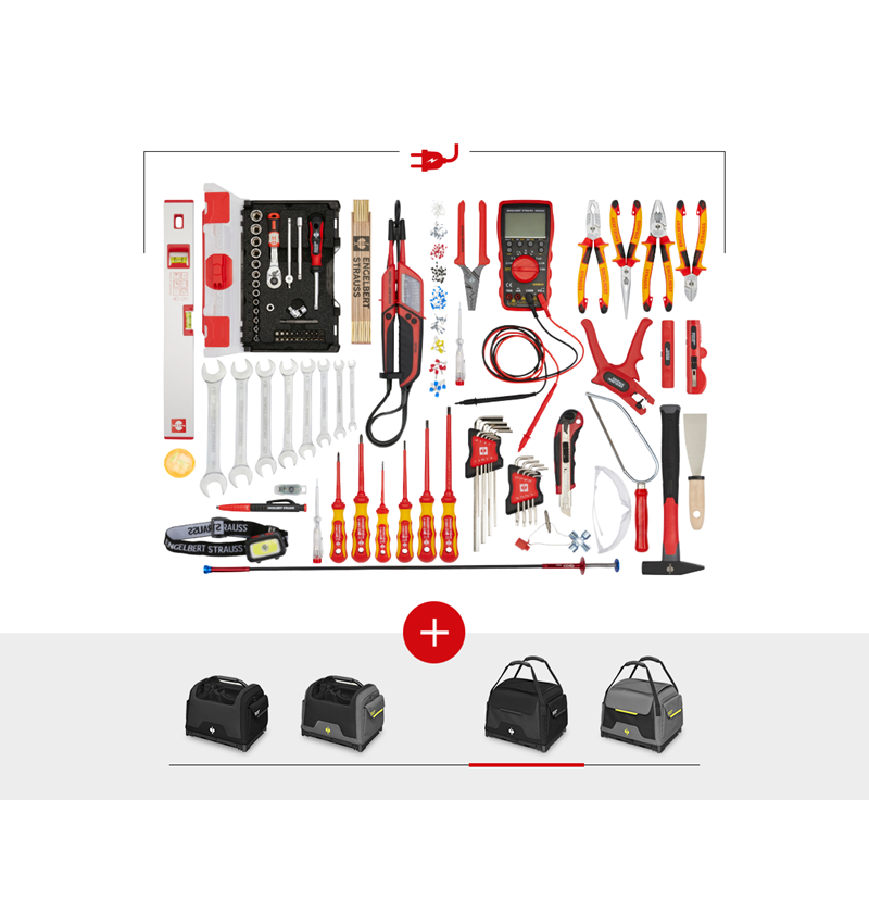 Outils: Set d'outils élec. pro avec STRAUSSbox + noir