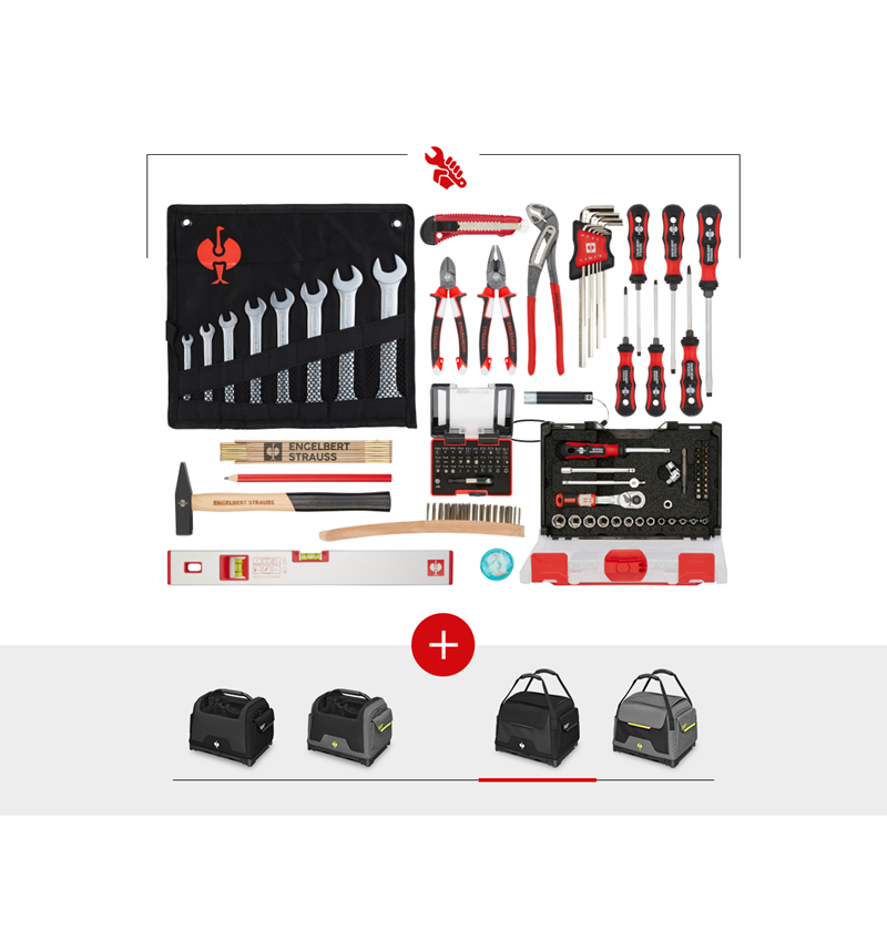 Outils: Set d'outils Allround avec STRAUSSbox + noir