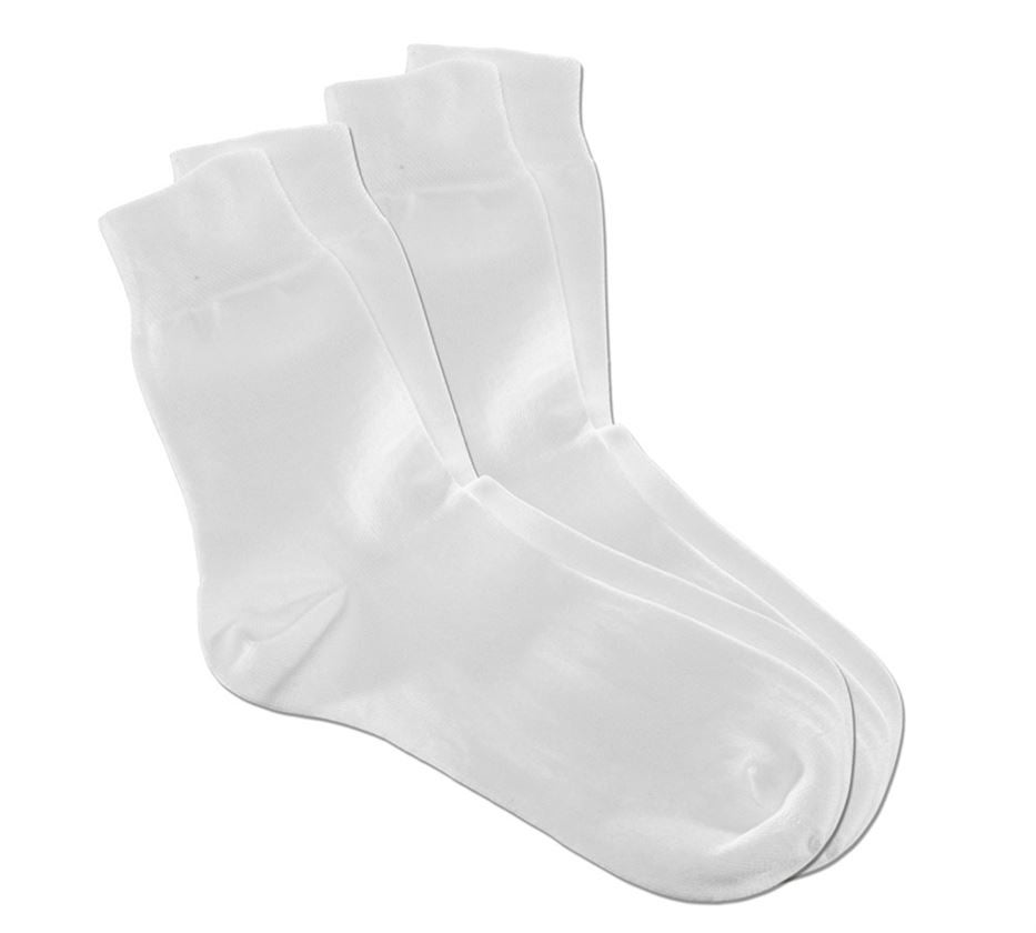 Socken | Strümpfe: Medizinersocken classic light/high, 2erPack + weiß