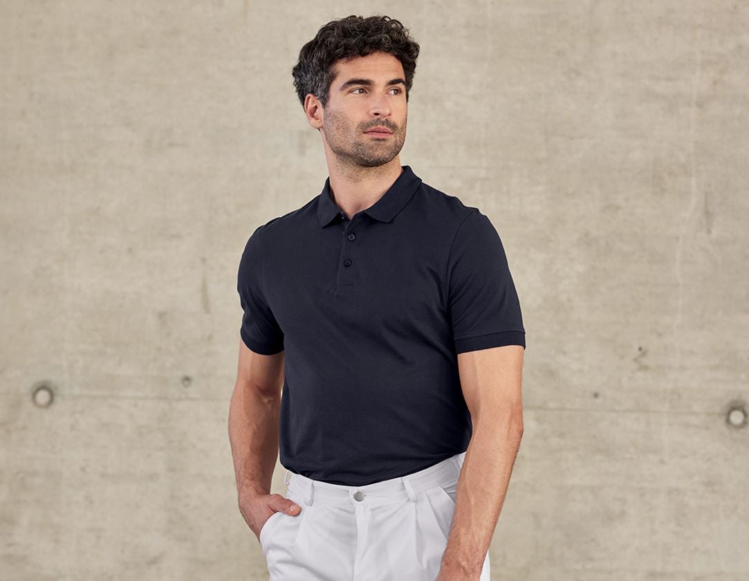 Bovenkleding: e.s. Polo-Shirt cotton Deluxe + donkerblauw 3