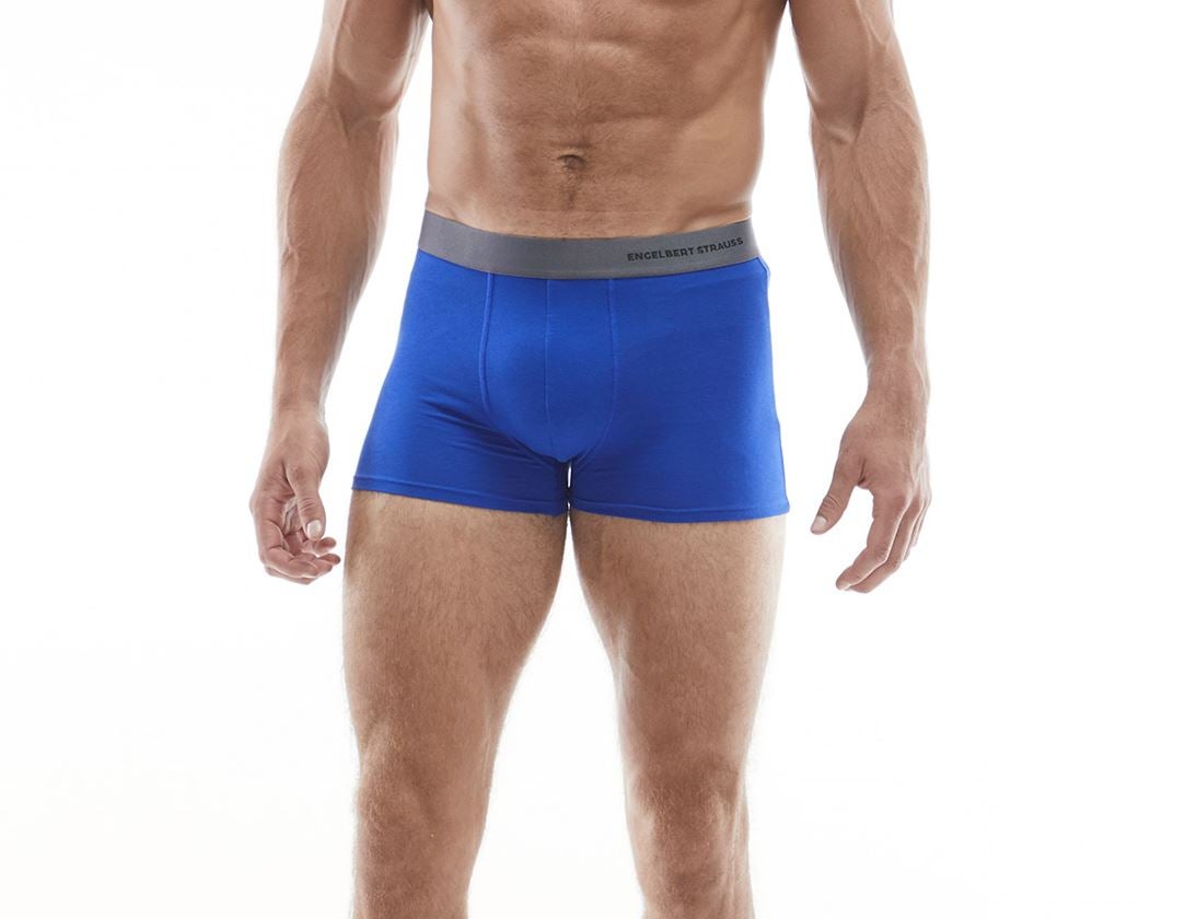 Sous-vêtements | Vêtements thermiques: e.s. Boxer en coton élastique + bleu royal