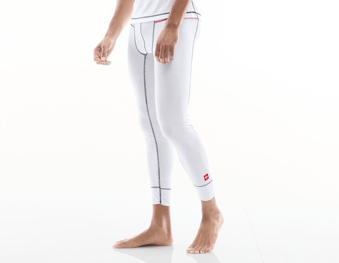 Sous-vêtements | Vêtements thermiques: e.s. Fonction-Long Pants basis-light + blanc 1