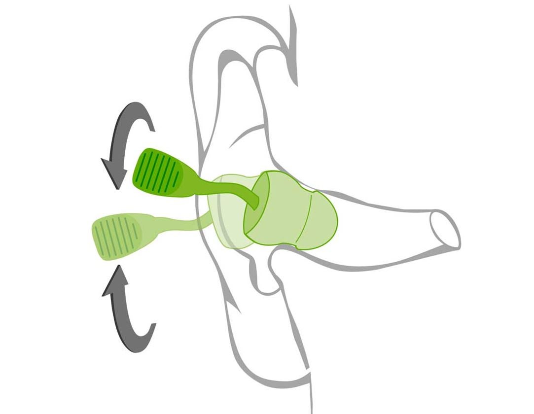 Ohrenstöpsel: Gehörschutz-Stöpsel Twisters + grün 2