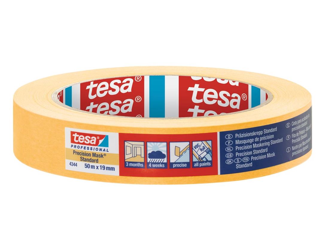 Kunststoffbänder | Kreppbänder: tesa-Präzisionskrepp 4344 Standard