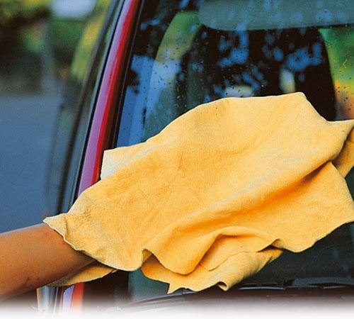 Nettoyage humide: Véritable peau de chamois p. voitures et fenêtres 1