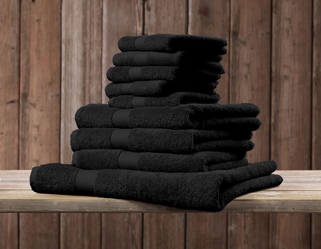 Doeken: Frotté handdoeken Premium per 3 + zwart