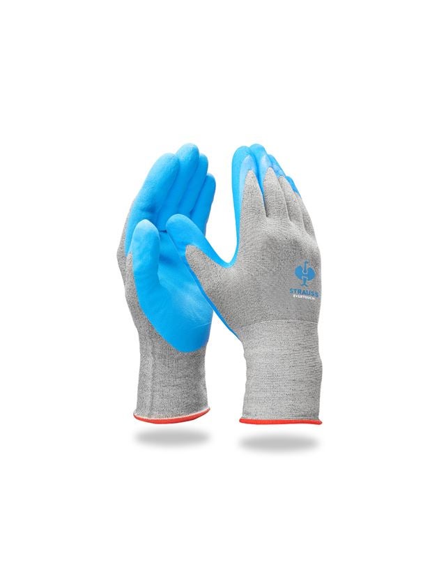 Beschichtet: e.s. Nitril-Handschuhe evertouch micro + blau/hellblau-melange