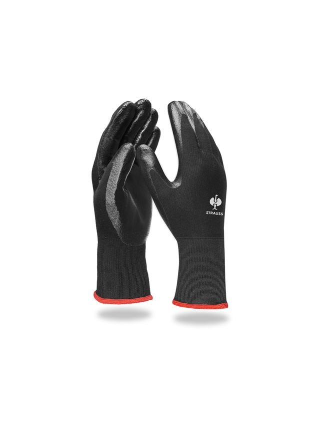 Gecoate: Nitril handschoenen Flexible + zwart