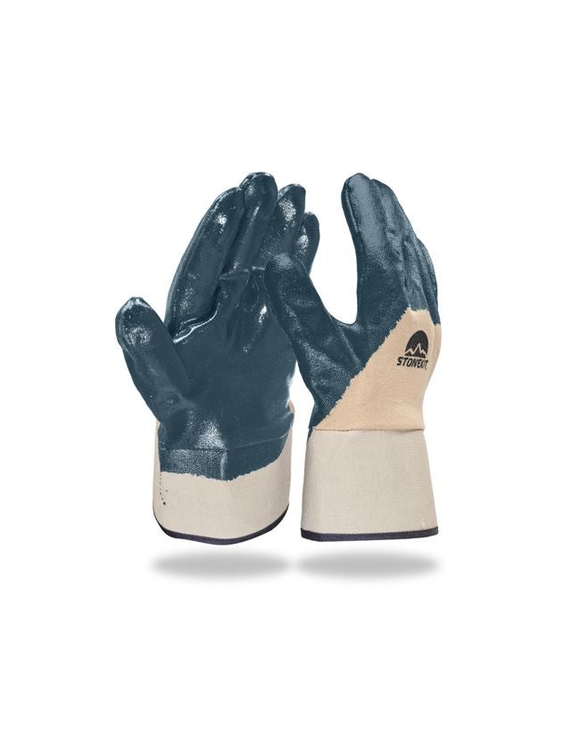 Gecoate: Nitril handschoenen Lith met kap,per 12