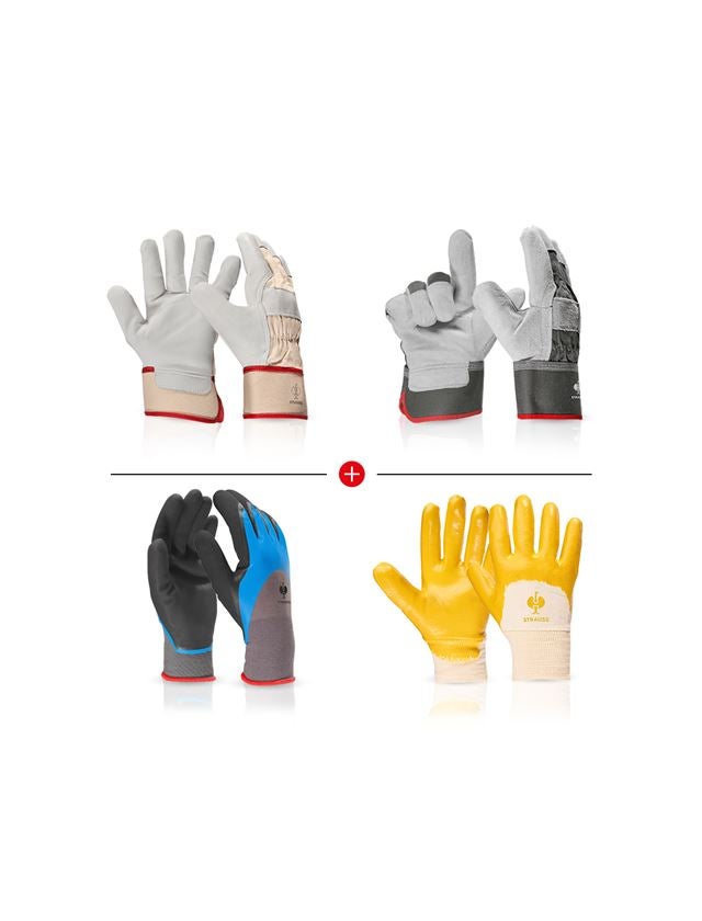Sets | Accessoires: TEST-SET: handschoenen met zware mech. bescherming