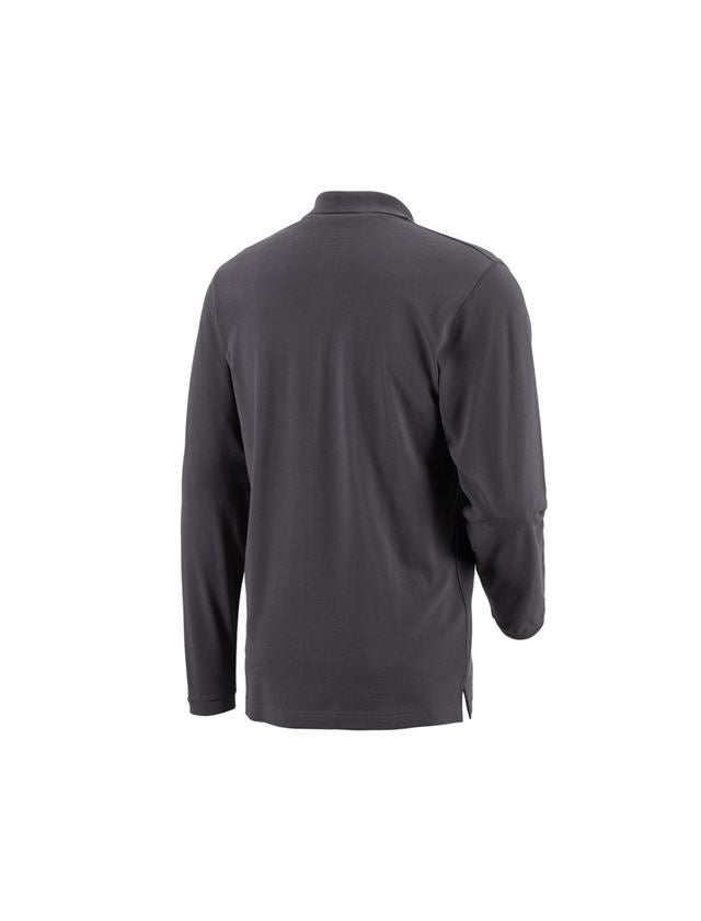 Menuisiers: e.s. Longsleeve polo cotton Pocket + anthracite 3