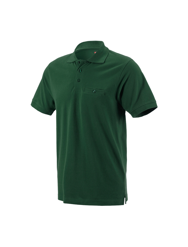 Loodgieter / Installateurs: e.s. Polo-Shirt cotton Pocket + groen 2