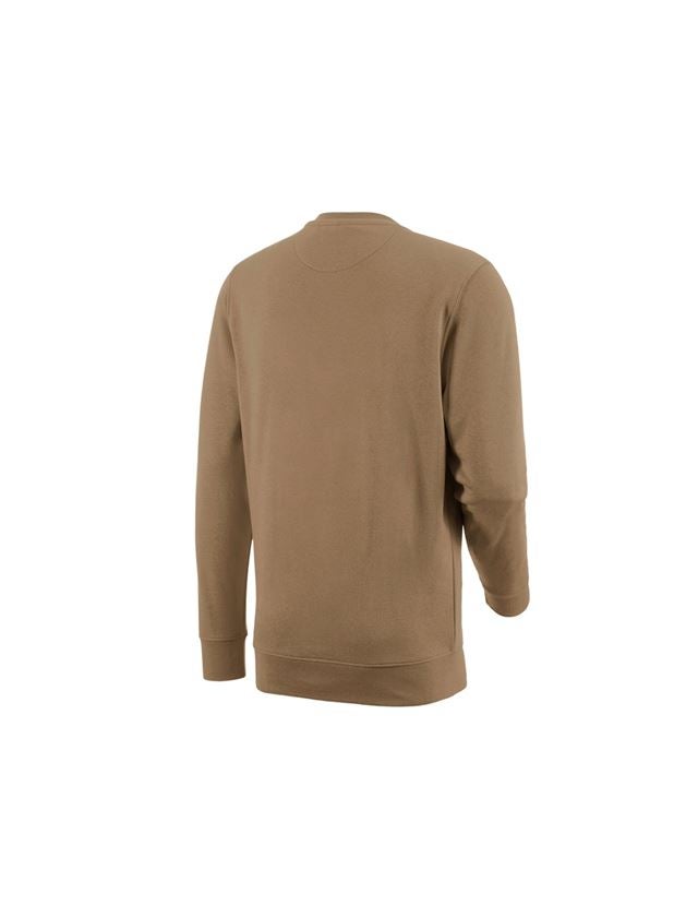 Shirts & Co.: e.s. Sweatshirt poly cotton + khaki 1