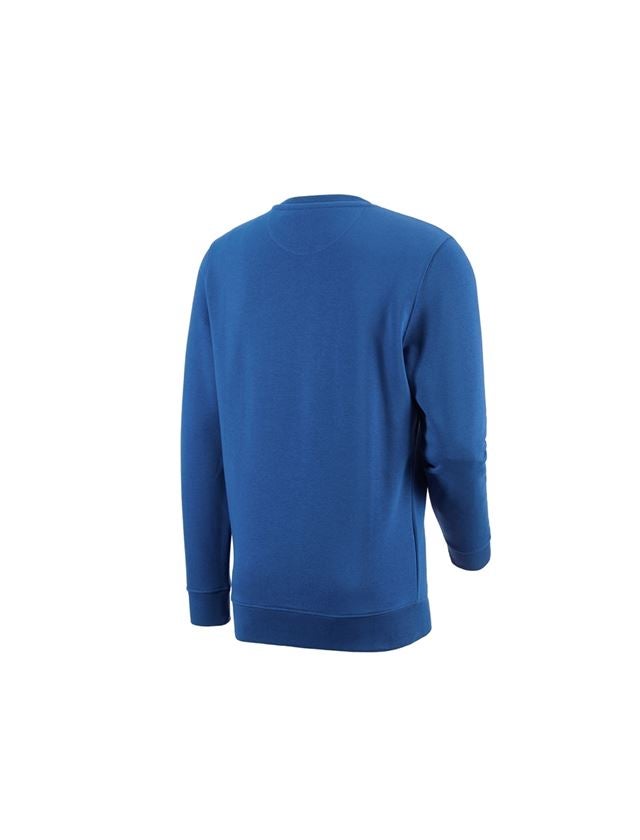 Hauts: e.s. Sweatshirt poly cotton + bleu gentiane 2