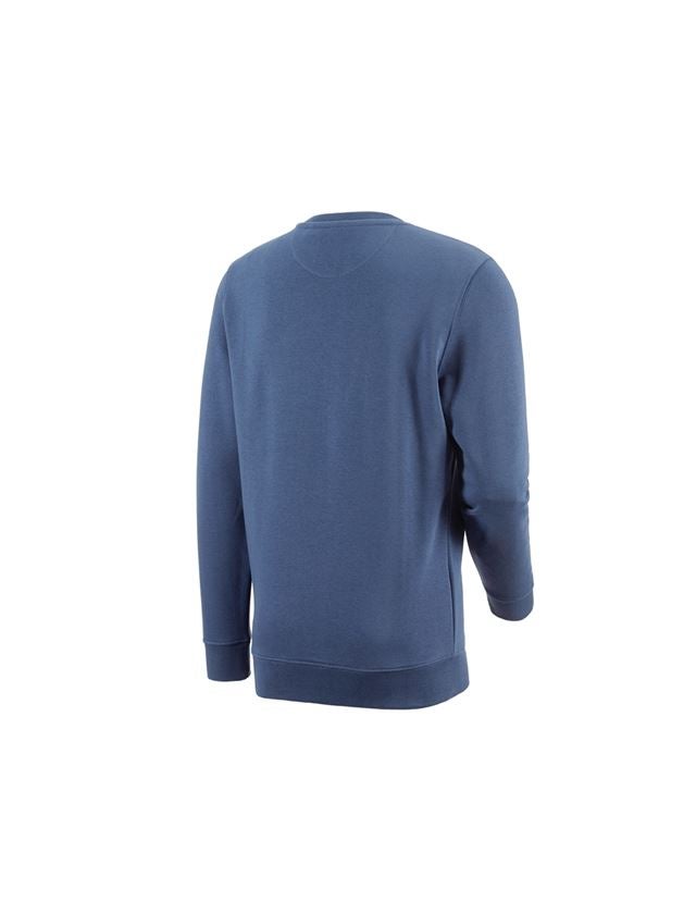 Hauts: e.s. Sweatshirt poly cotton + cobalt 1
