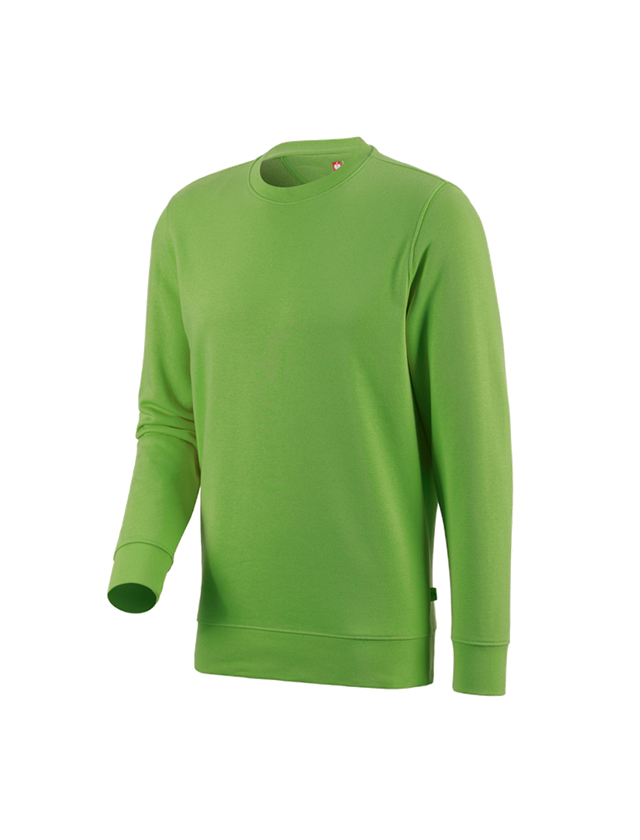 Installateurs / Plombier: e.s. Sweatshirt poly cotton + vert d'eau
