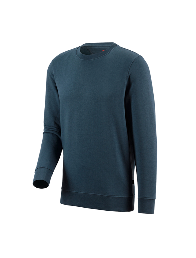 Tuin-/ Land-/ Bosbouw: e.s. Sweatshirt poly cotton + zeeblauw