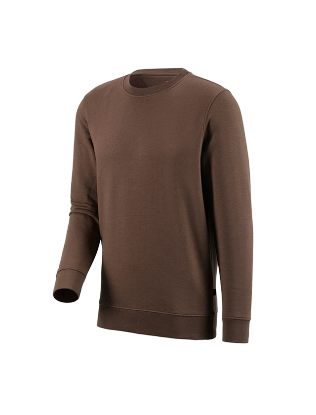 Shirts & Co.: e.s. Sweatshirt poly cotton + haselnuss 2