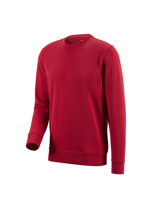 Installateur / Klempner: e.s. Sweatshirt poly cotton + rot