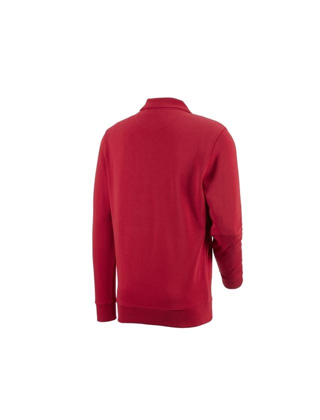 Hauts: e.s. Sweatshirt poly cotton Pocket + rouge 1