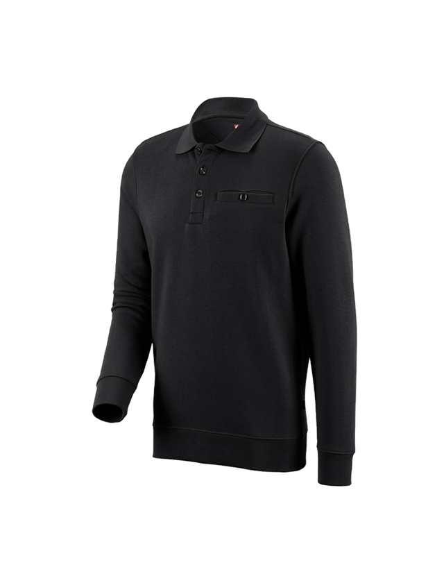 Onderwerpen: e.s. Sweatshirt poly cotton Pocket + zwart 1
