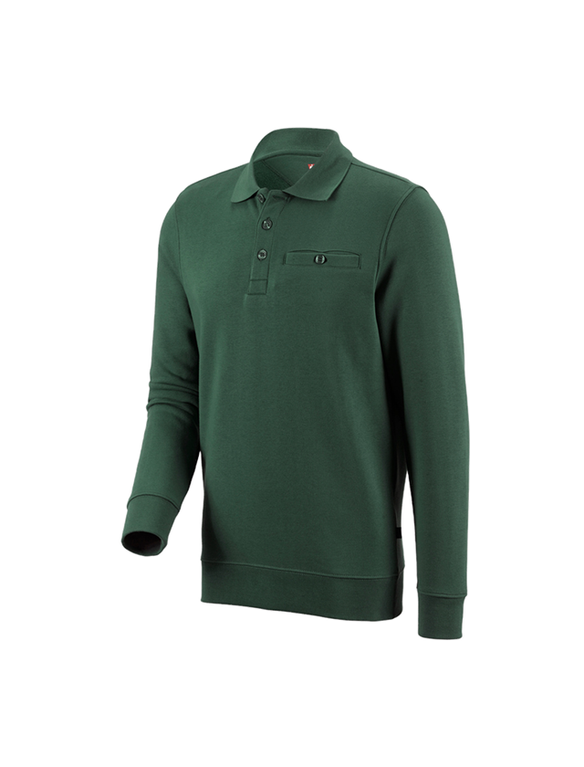 Onderwerpen: e.s. Sweatshirt poly cotton Pocket + groen